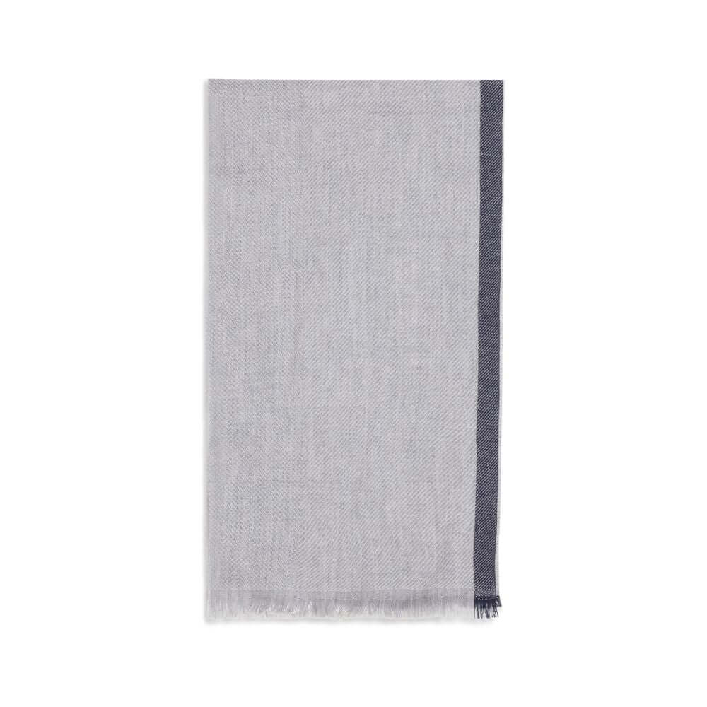Brunello Cucinelli Gray Cashmere Scarf