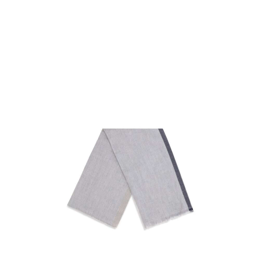 Brunello Cucinelli Gray Cashmere Scarf