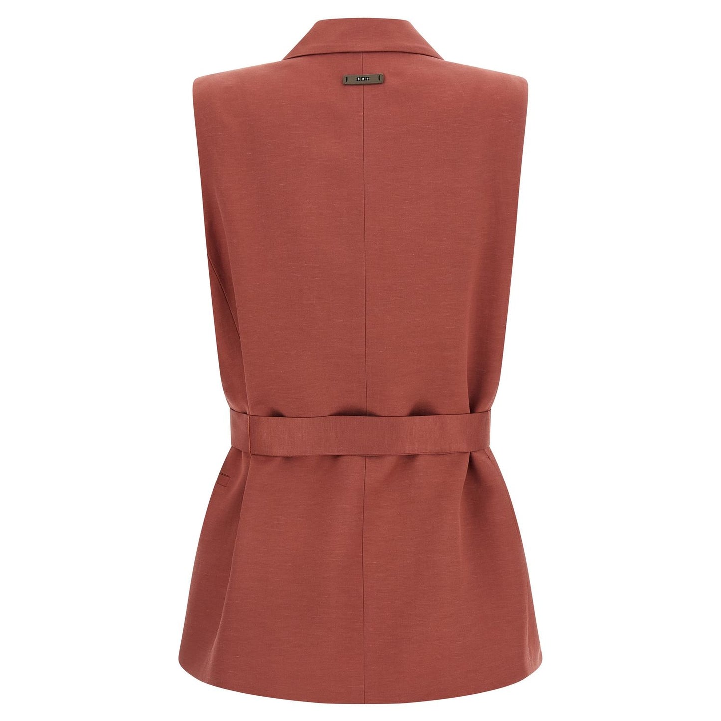 Peserico Multicolor Viscose Sleeveless Jacket