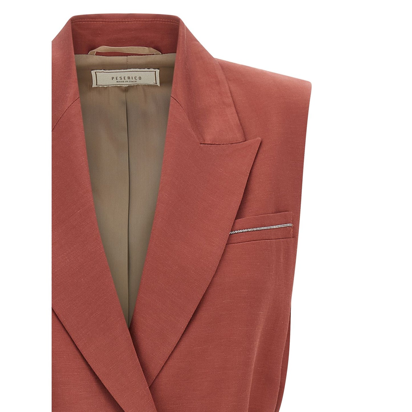 Peserico Multicolor Viscose Sleeveless Jacket