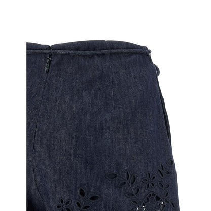 Zimmermann Blue Cotton Bermuda Shorts