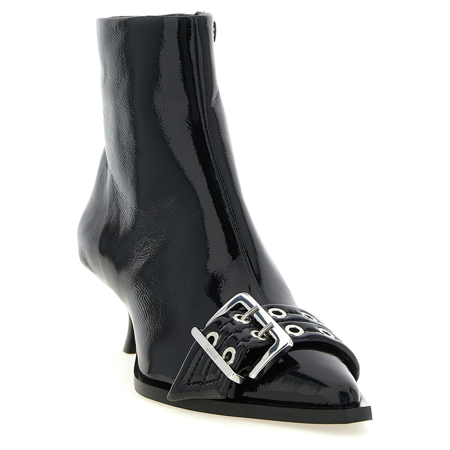Ganni Black Polyethylene Ankle Boots