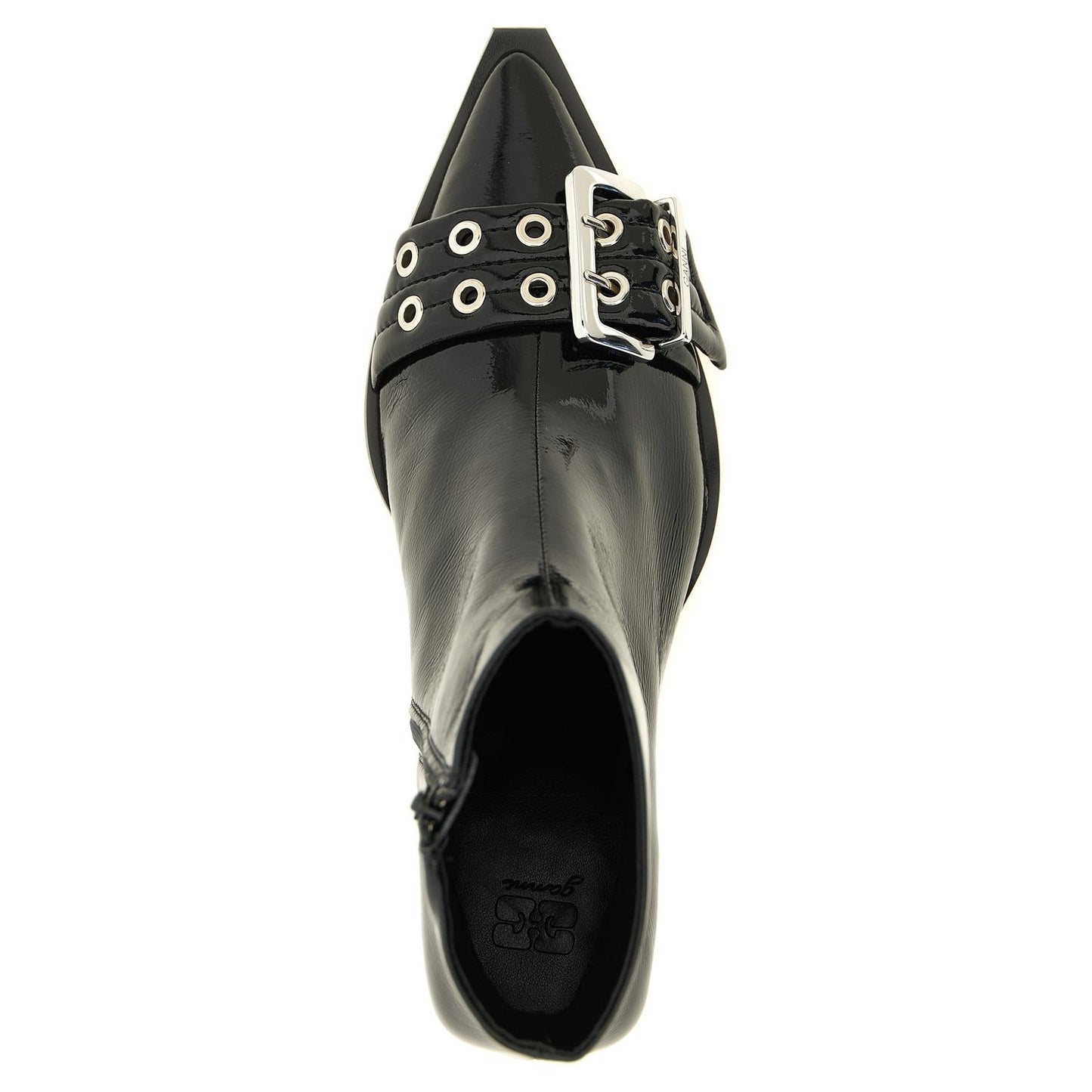 Ganni Black Polyethylene Ankle Boots