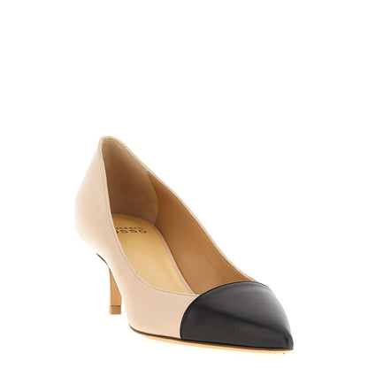 Francesco Russo Multicolor Goatskin Mid Heel Pumps