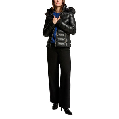 Morgan De Toi Black Polyethylene Full-Length Jacket