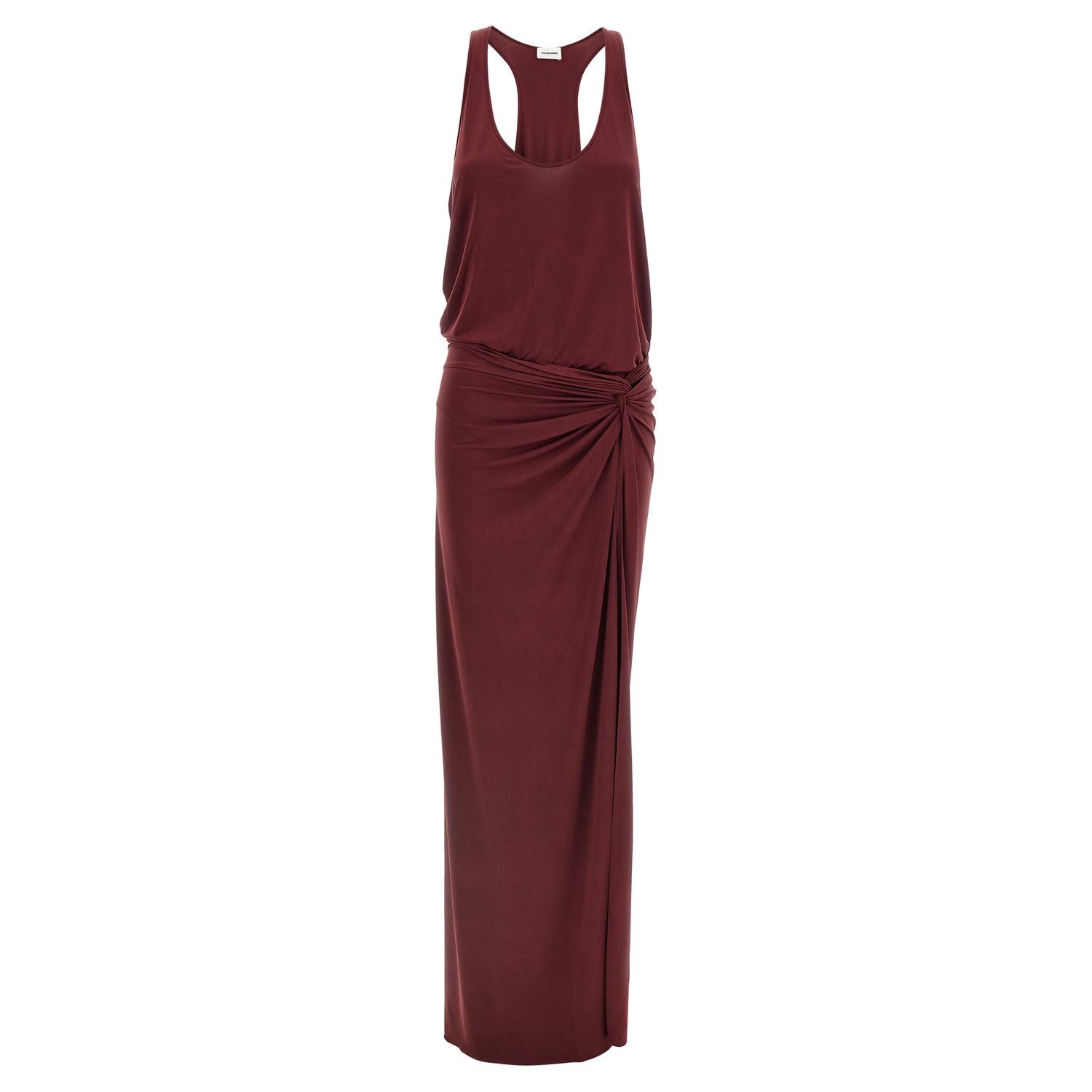 The Andamane Bordeaux Polyester Long Dress