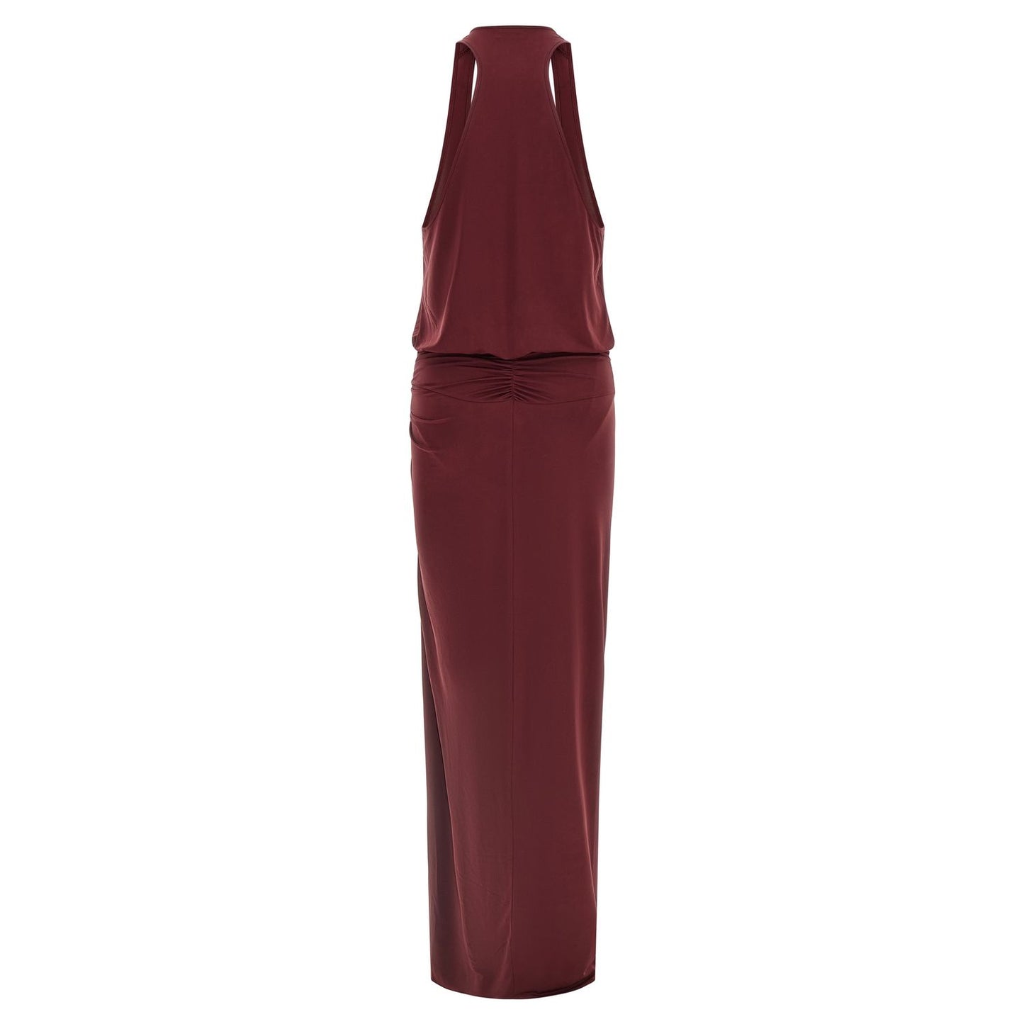 The Andamane Bordeaux Polyester Long Dress