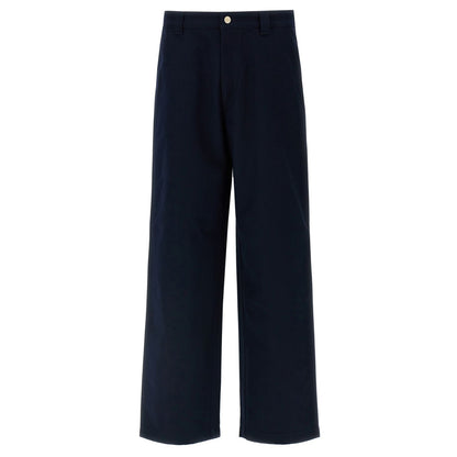 Gucci Blue Cotton Casual Pants