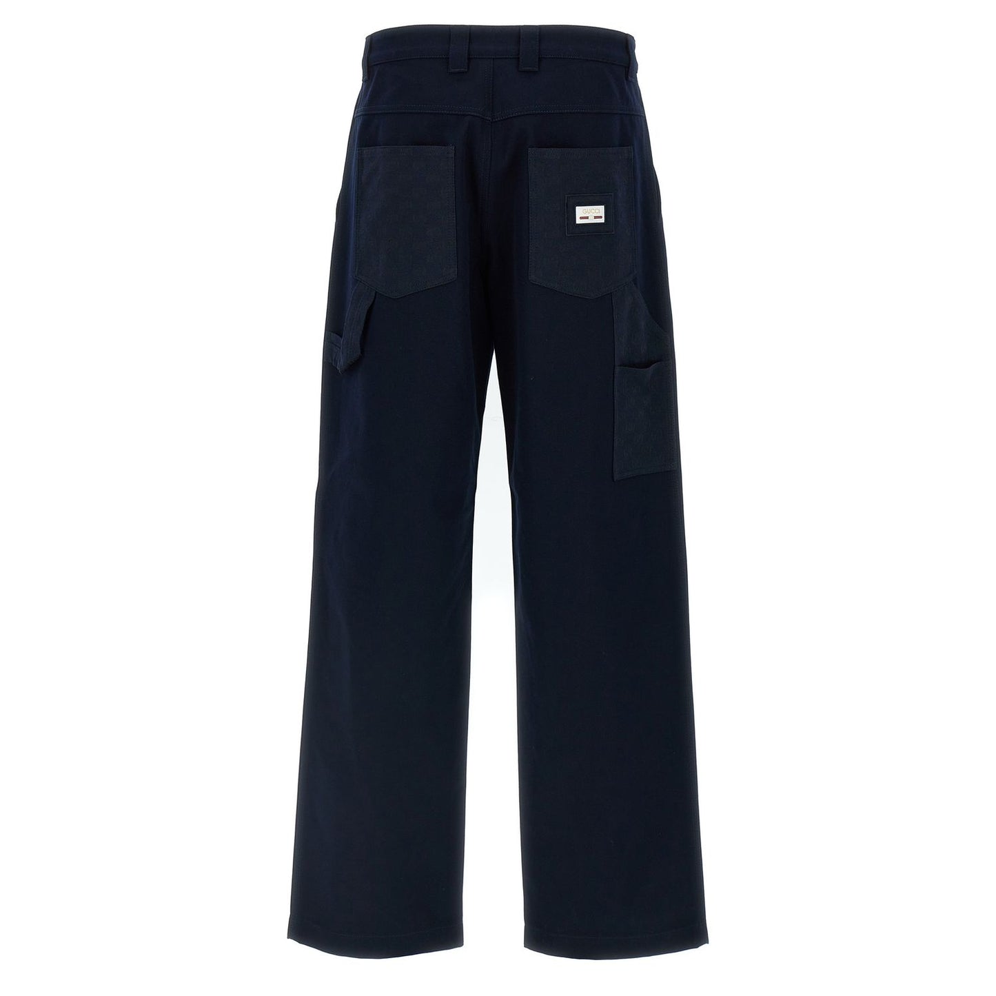 Gucci Blue Cotton Casual Pants