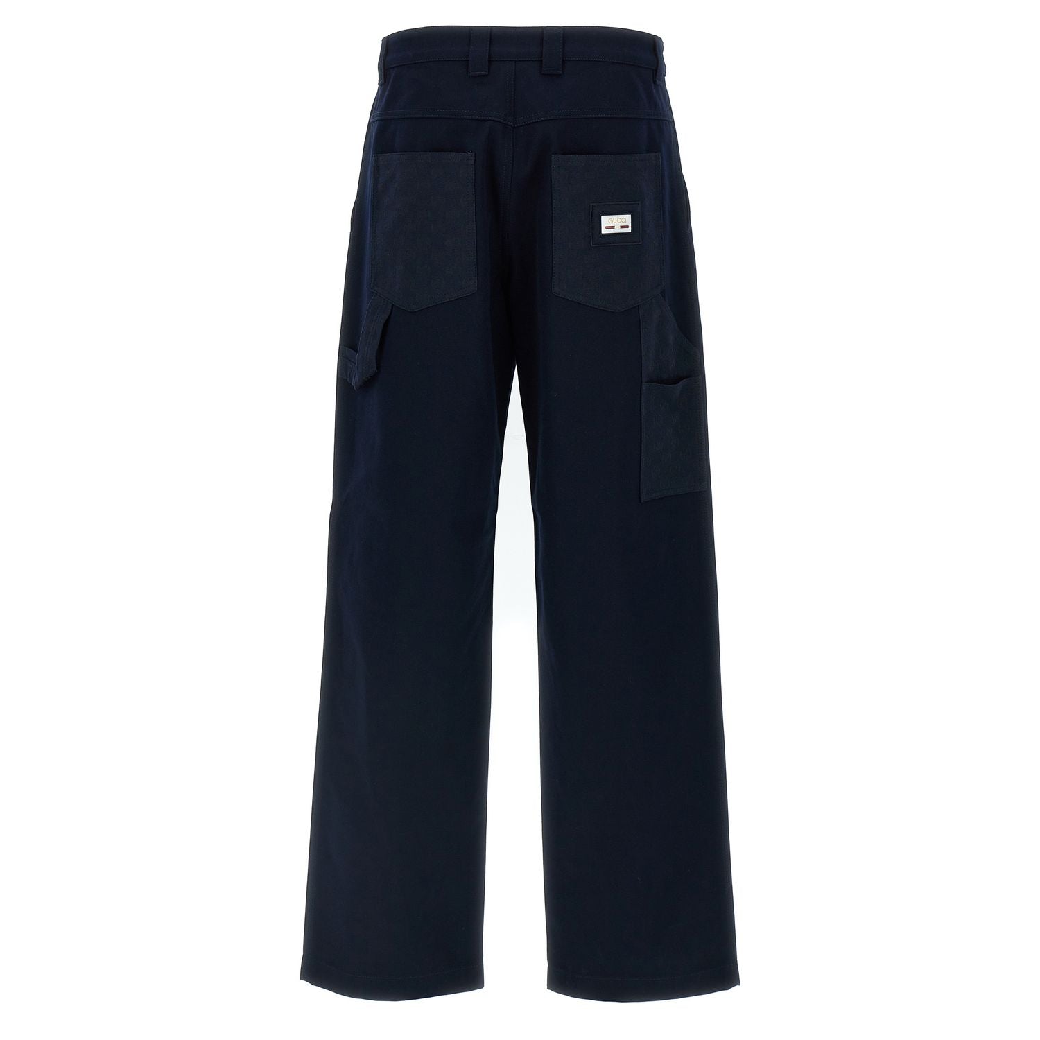 Gucci Blue Cotton Casual Pants