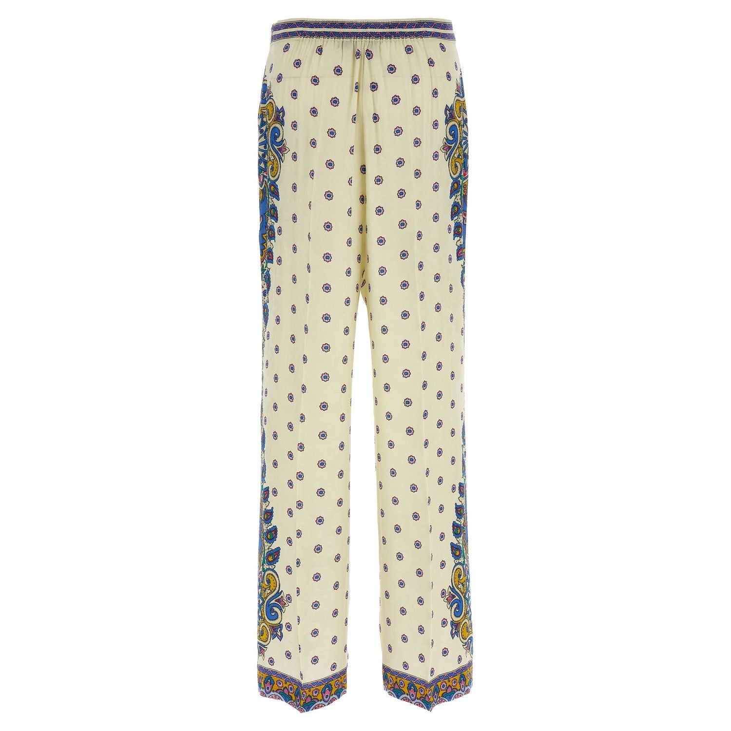 Etro White Viscose Casual Pants