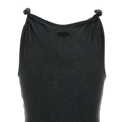 Diesel Black Modal Long Dress