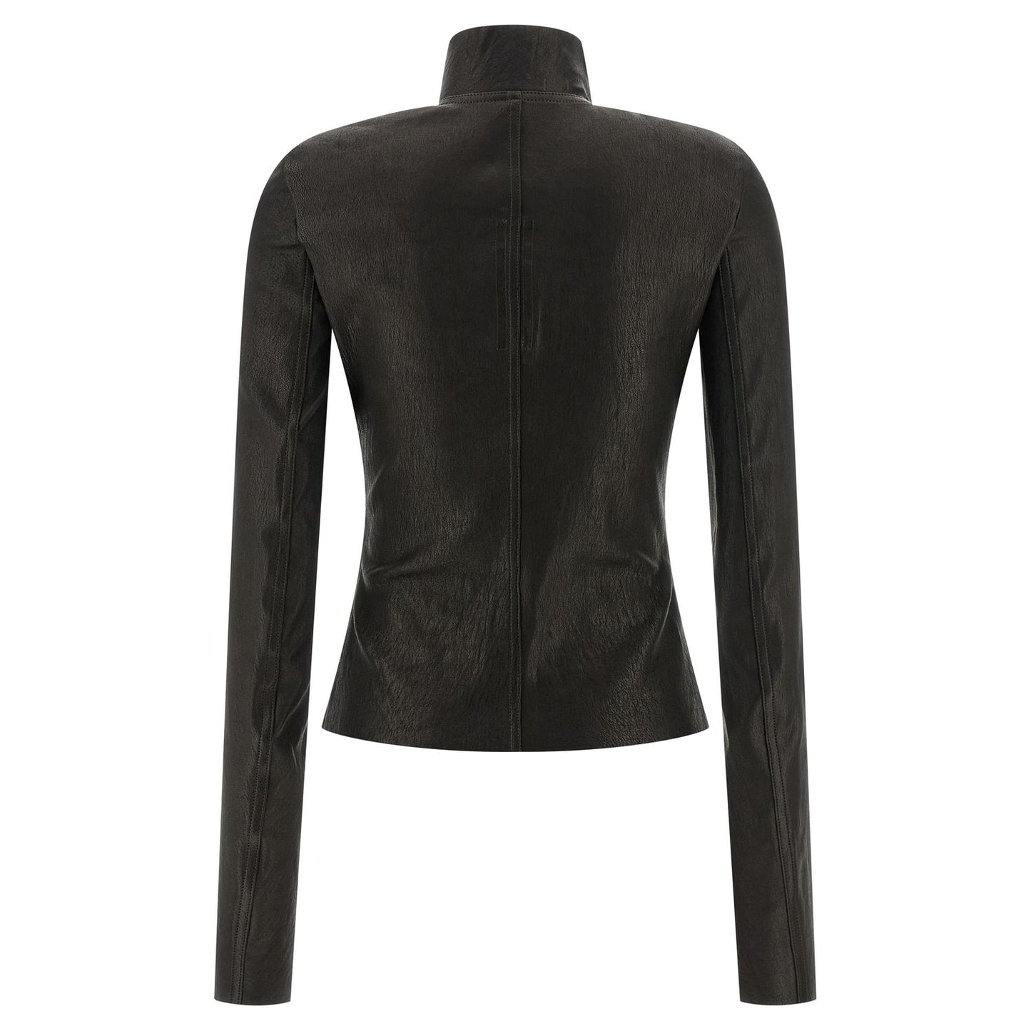 Rick Owens Black Lamb Leather Leather Jacket