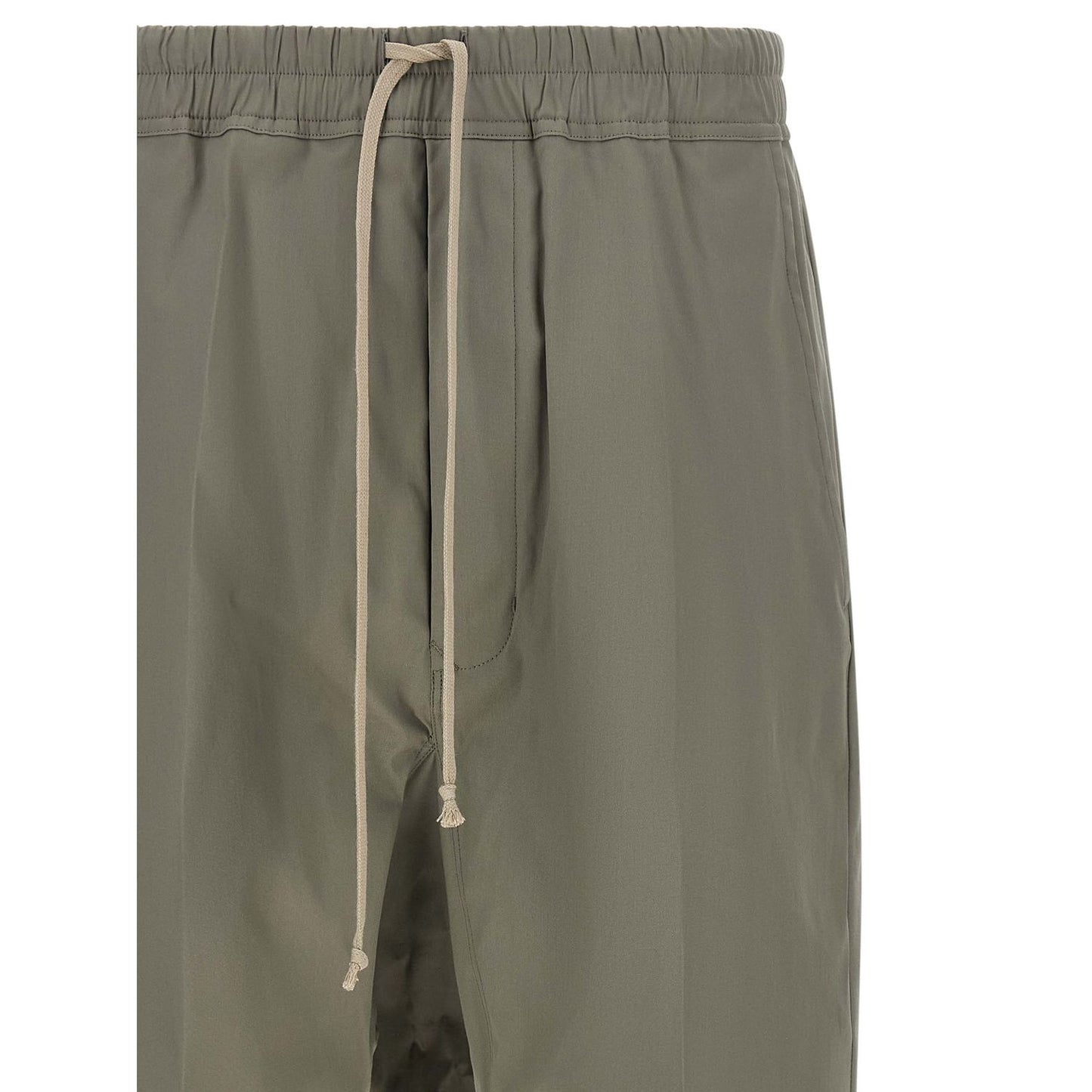 Rick Owens Gray Cotton Cropped Pants