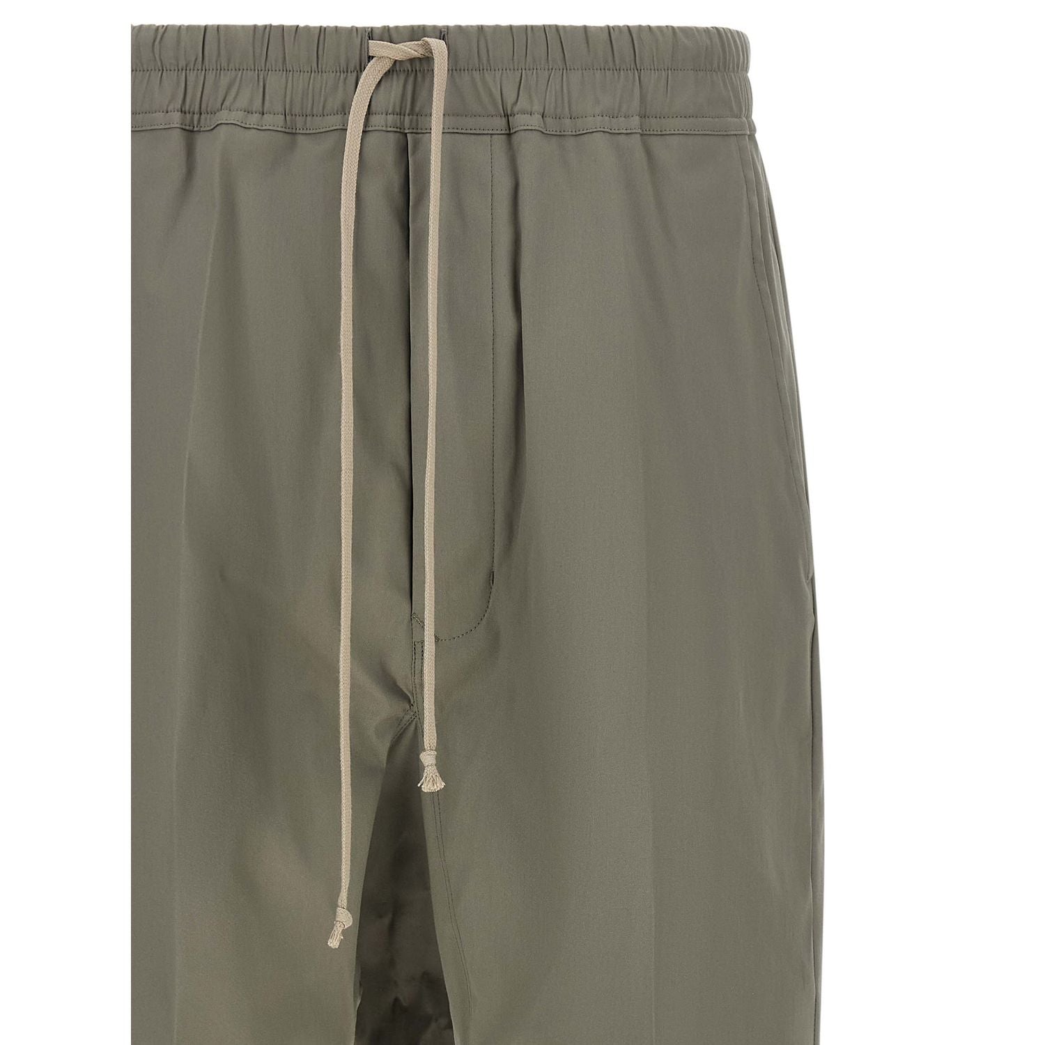 Rick Owens Gray Cotton Cropped Pants