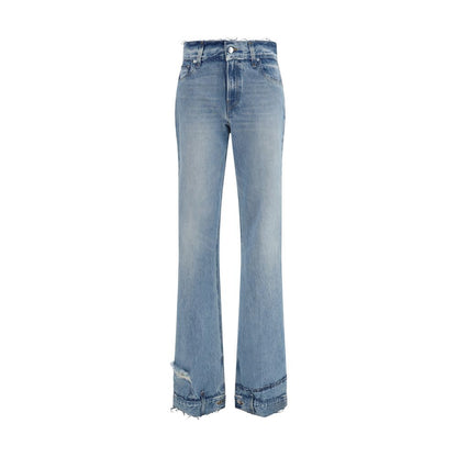 Haikure Blue Cotton Flared Jeans