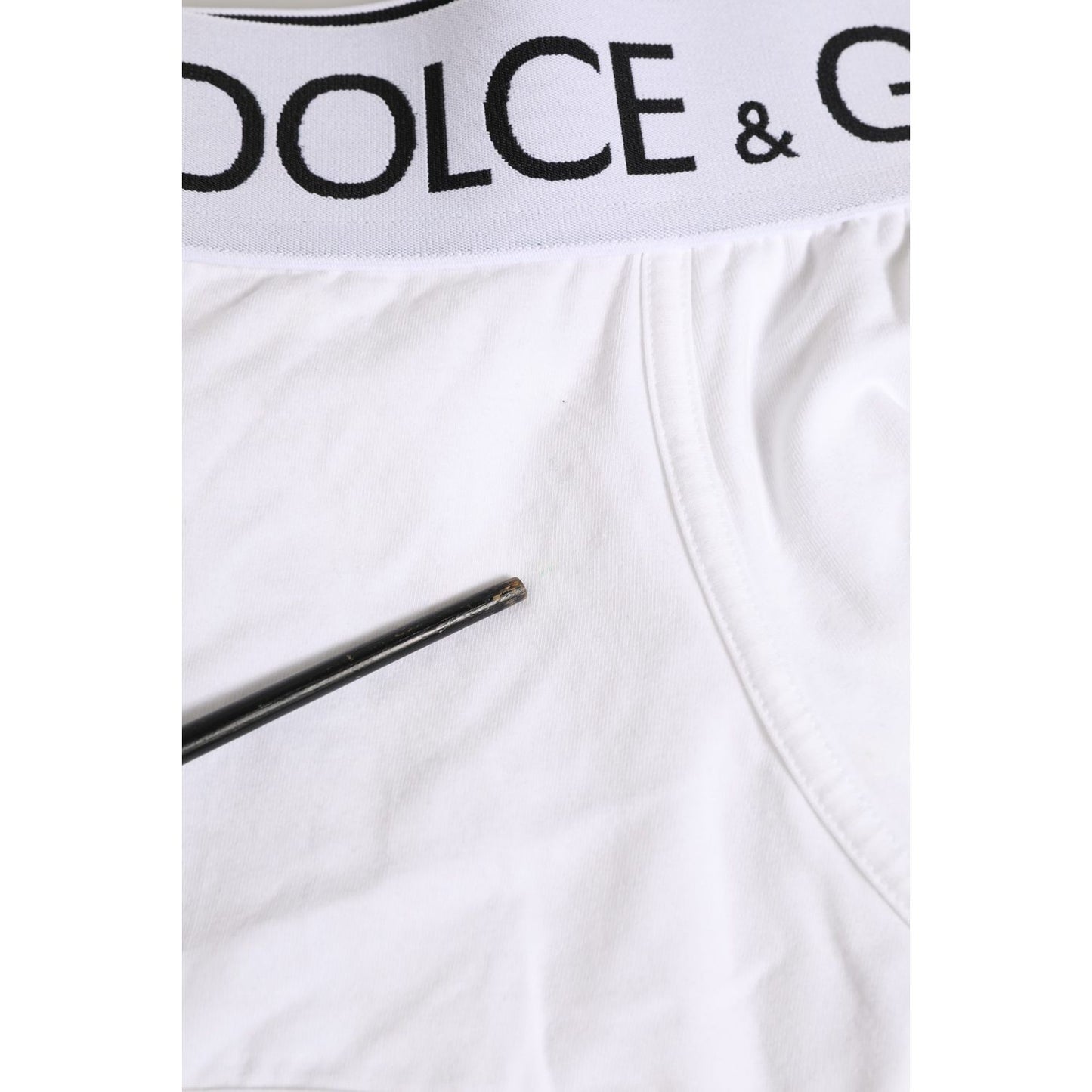 Dolce & Gabbana White Cotton Stretch Regular Boxer Underwear