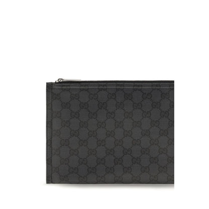 Gucci Black Fabric Clutch Bag