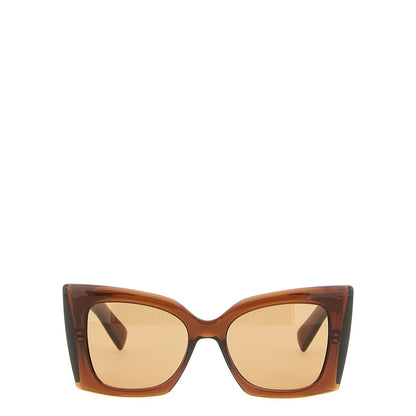 Saint Laurent Brown Acetate Sunglasses