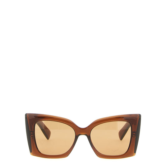 Saint Laurent Brown Acetate Sunglasses