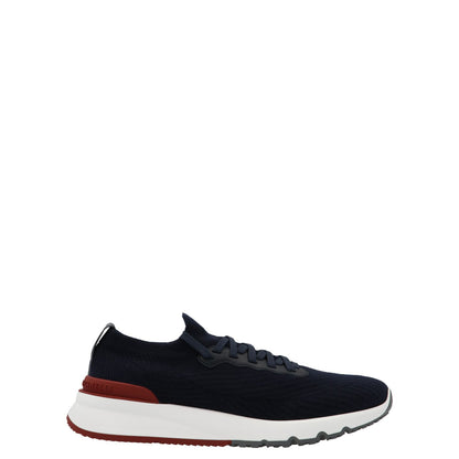 Brunello Cucinelli Blue Polyethylene Athletic Sneakers