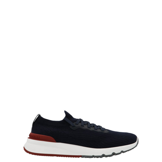 Brunello Cucinelli Blue Polyethylene Athletic Sneakers