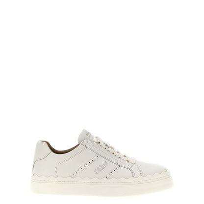 Chloé White Leather Low Top Sneakers