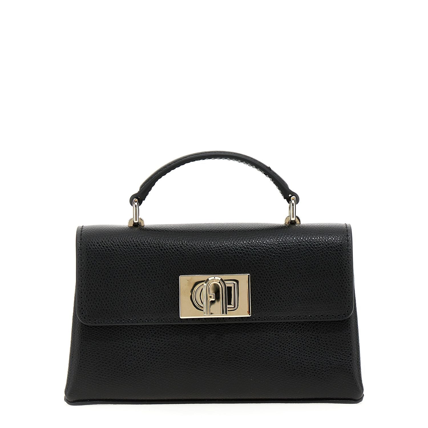 Furla Black Leather Crossbody Bag