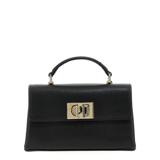 Furla Black Leather Crossbody Bag