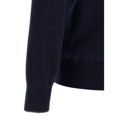 Brunello Cucinelli Blue Cashmere Cardigan