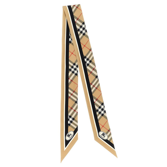 Burberry Beige Satin Foulard
