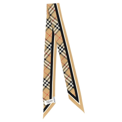 Burberry Beige Satin Foulard