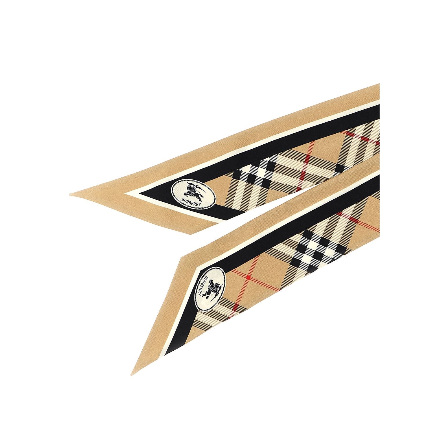 Burberry Beige Satin Foulard
