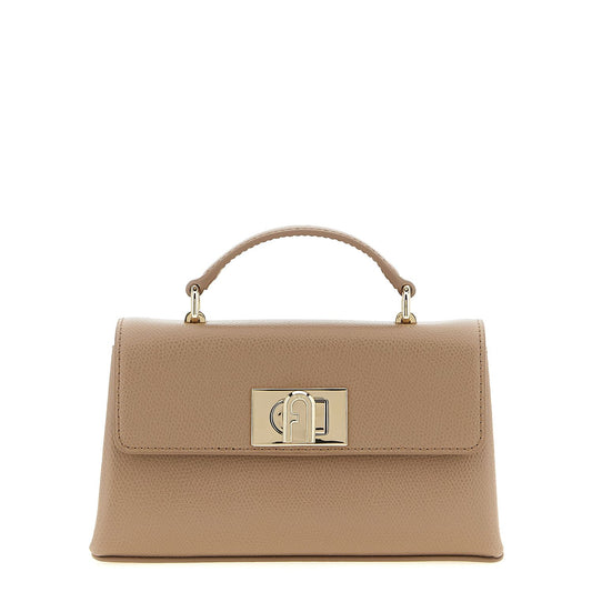 Furla Beige Calfskin Crossbody Bag