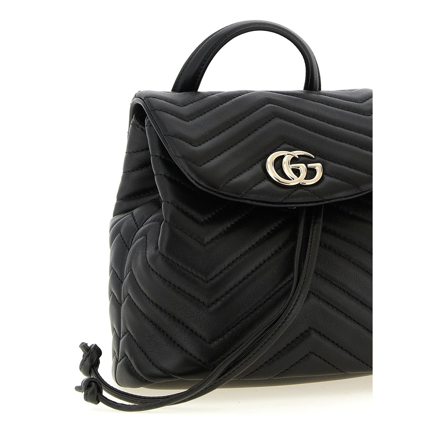 Gucci Black Lamb Leather Backpack