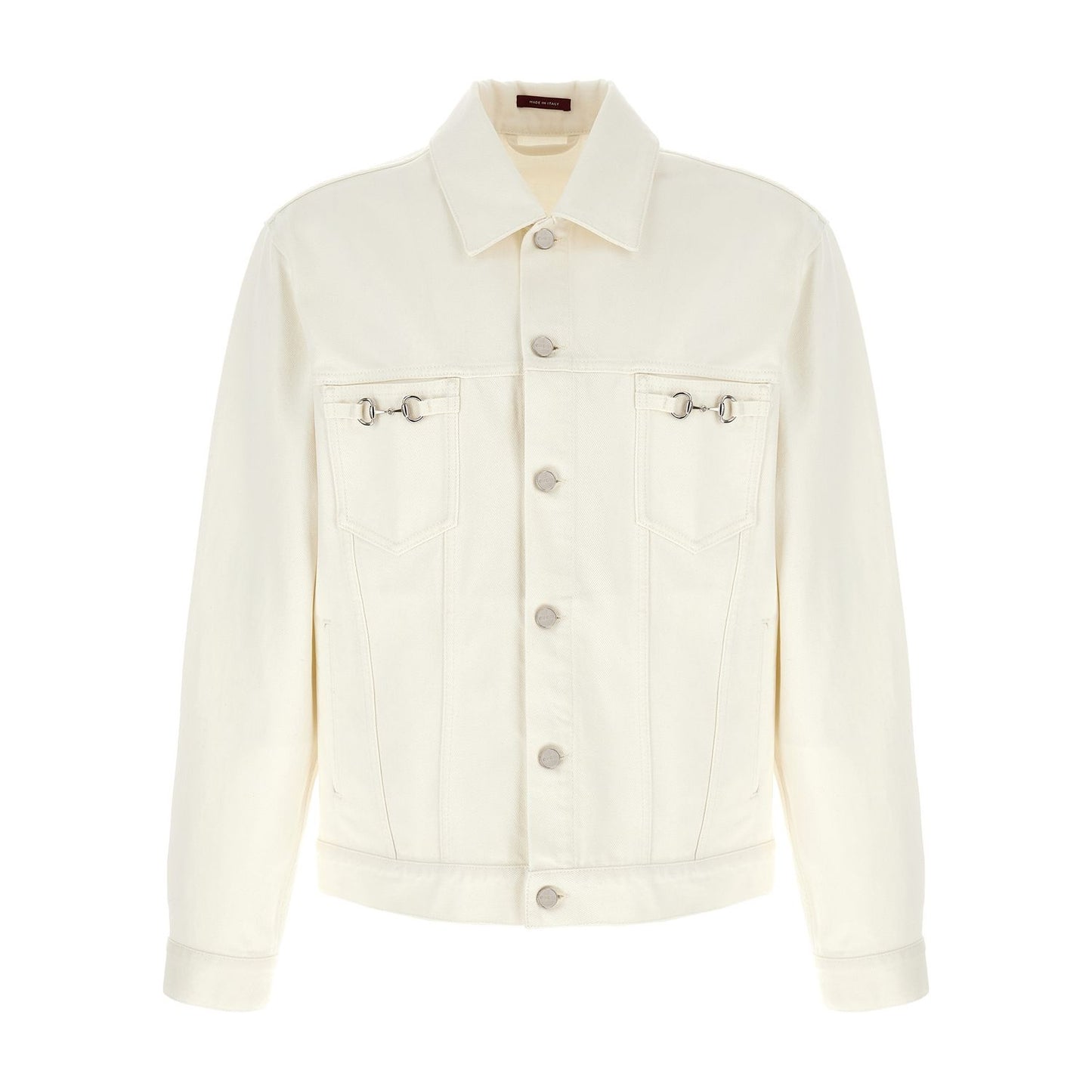 Gucci White Cotton Denim Jacket