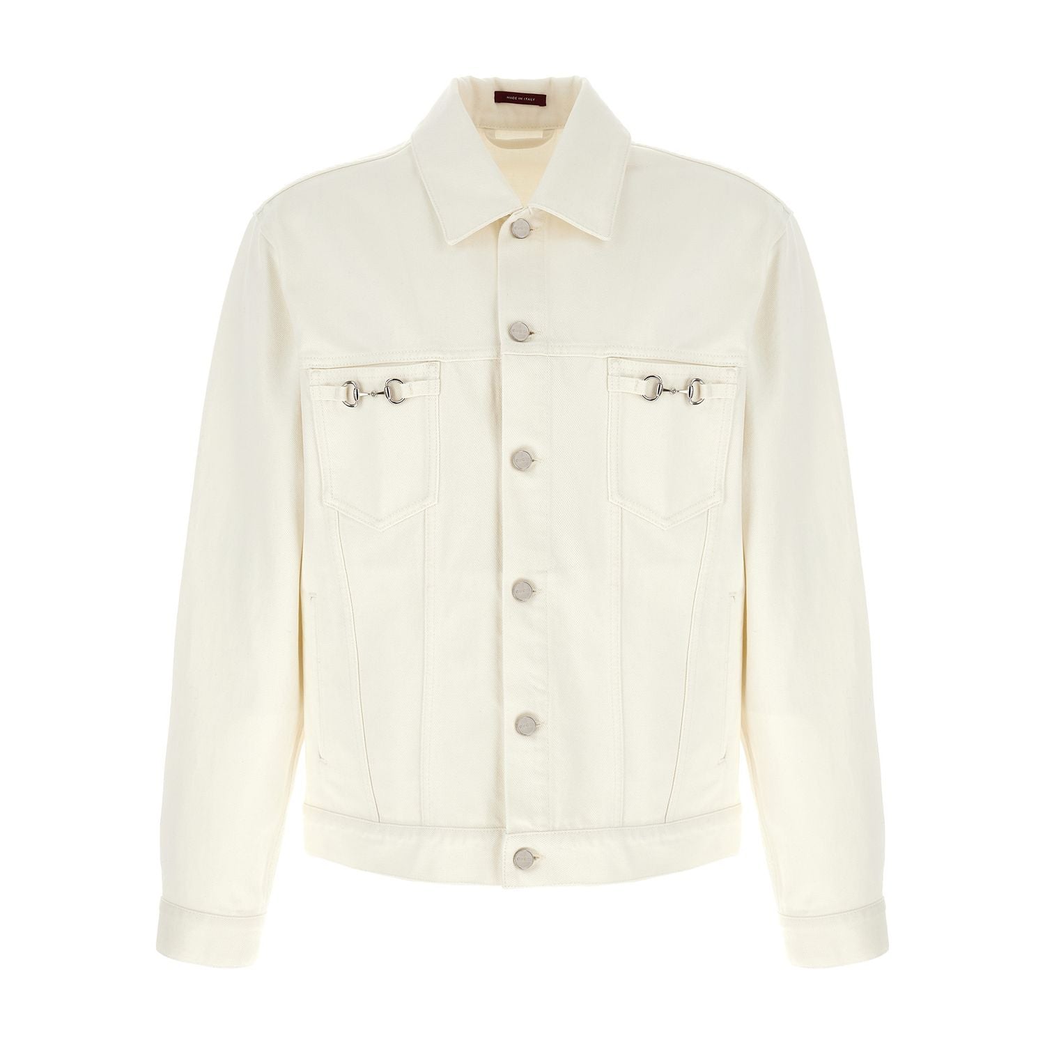 Gucci White Cotton Denim Jacket