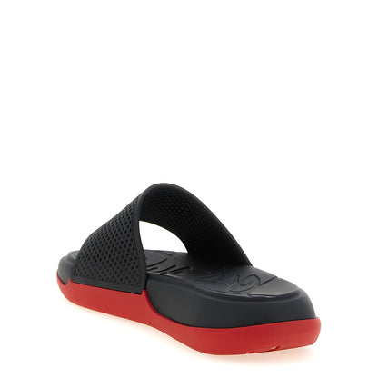 Christian Louboutin Black Polyethylene Slides