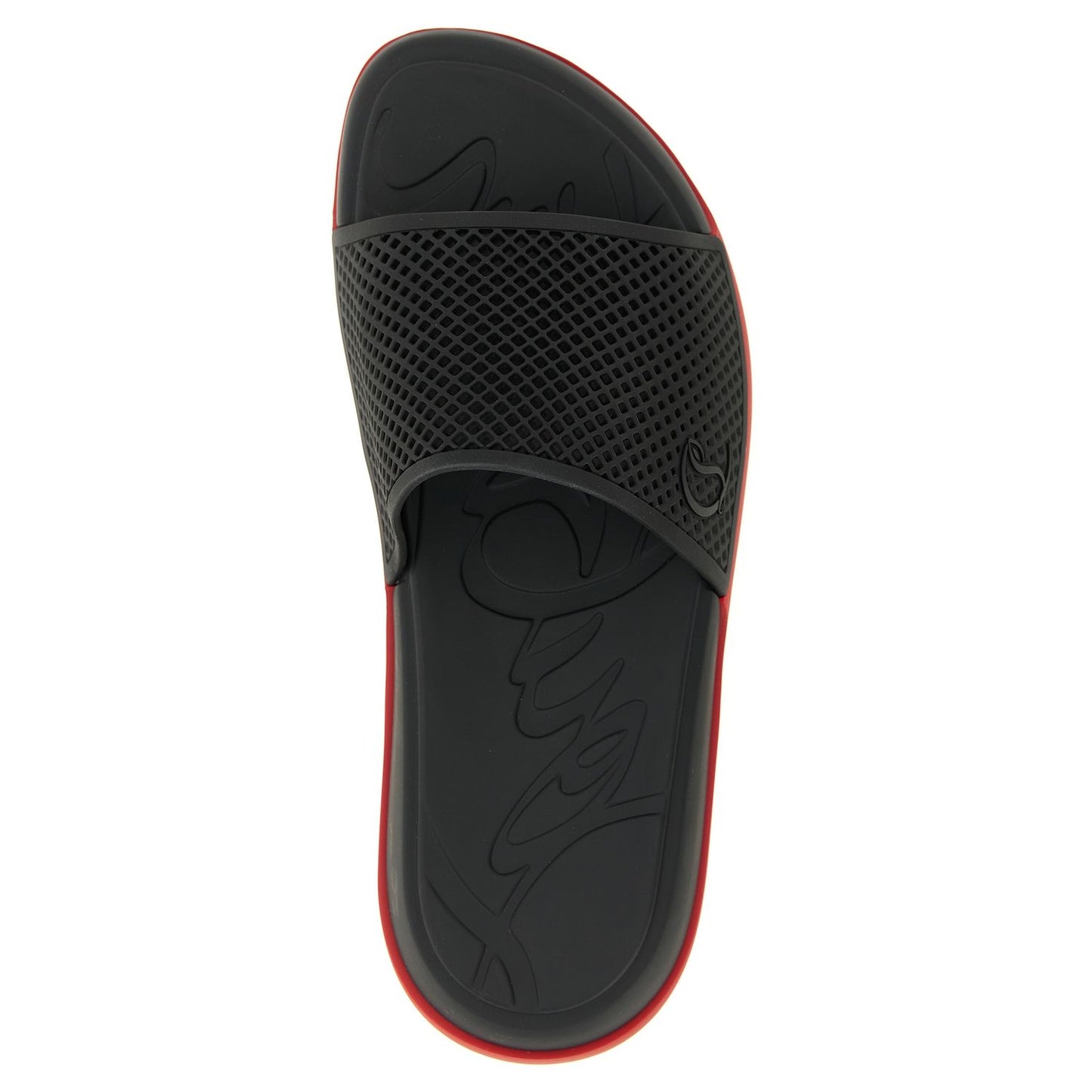 Christian Louboutin Black Polyethylene Slides