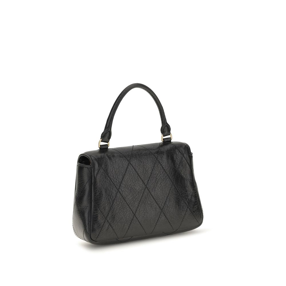 Tory Burch Black Calf Leather Bos Taurus Handbag