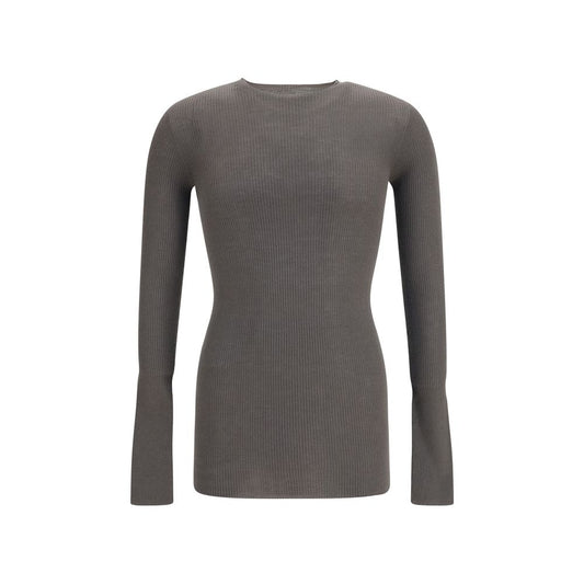 Rick Owens Gray Wool Oves Aries Sweatshirt