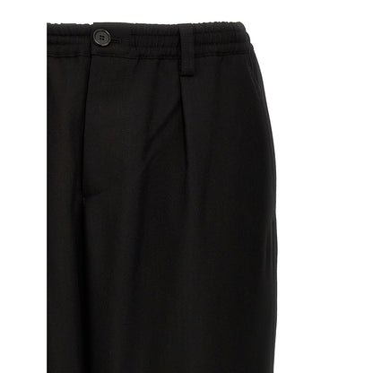 Marni Black Virgin Wool Cropped Pants