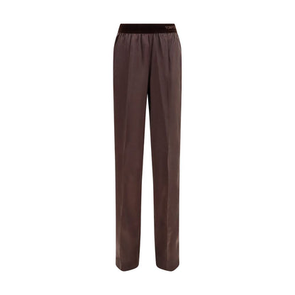 Tom Ford Brown Silk Casual Pants