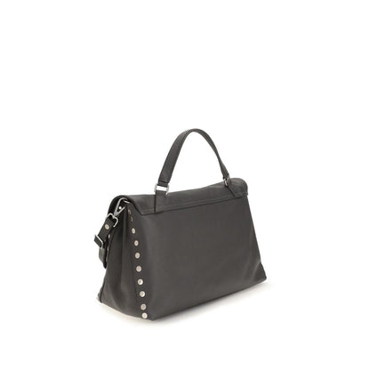 Zanellato Gray Calf Leather Bos Taurus Handbag