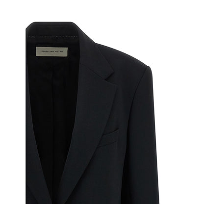 Dries Van Noten Black Polyester Blazer