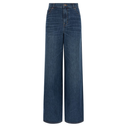Chloé Blue Cotton Jeans Denim