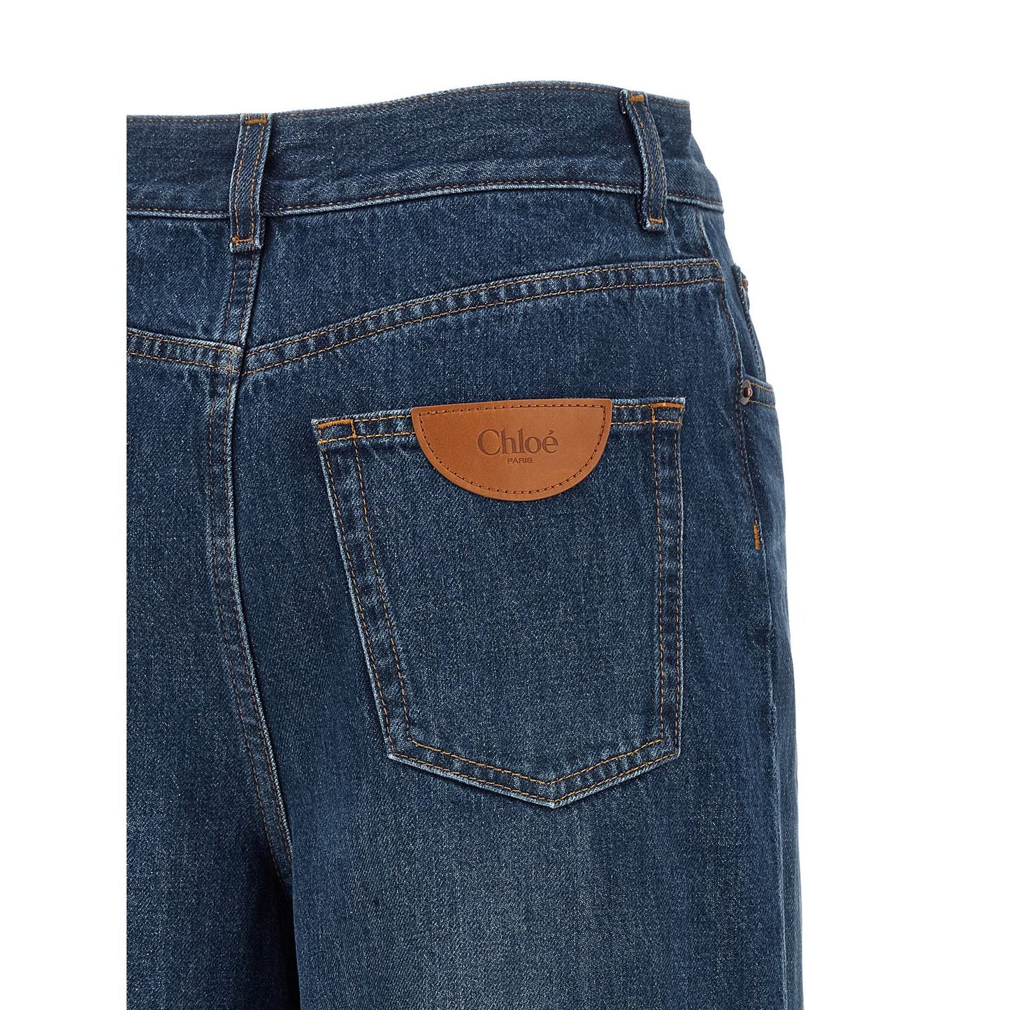 Chloé Blue Cotton Jeans Denim