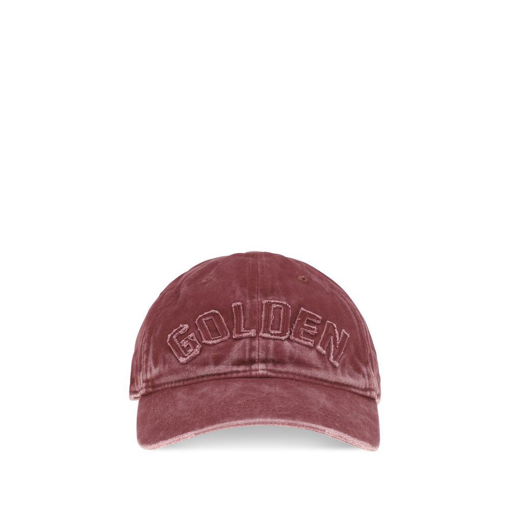 Golden Goose Bordeaux Cotton Cap (Baseball Hat)