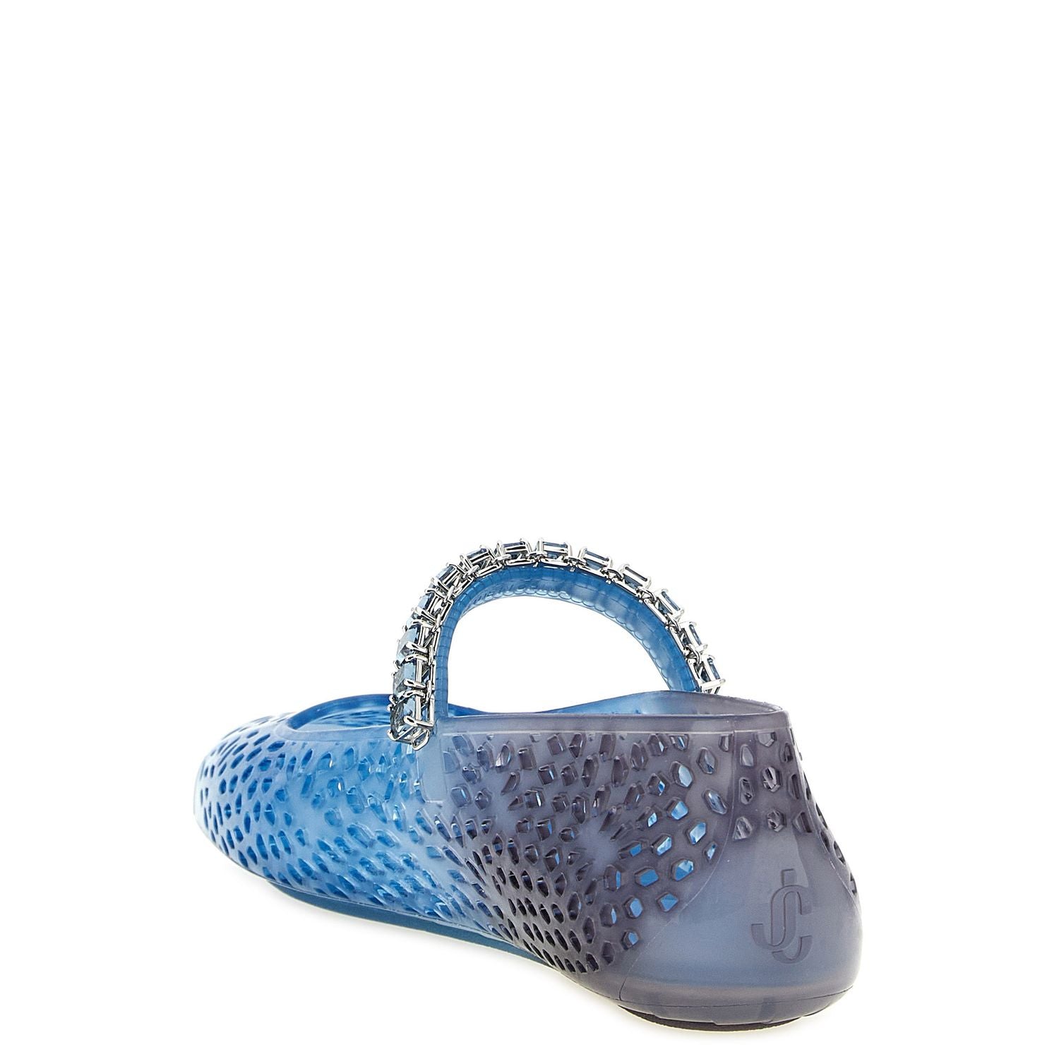 Jimmy Choo Blue Plastic Ballet Flats