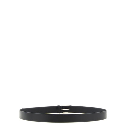 Tom Ford Black Calfskin Thin Belt